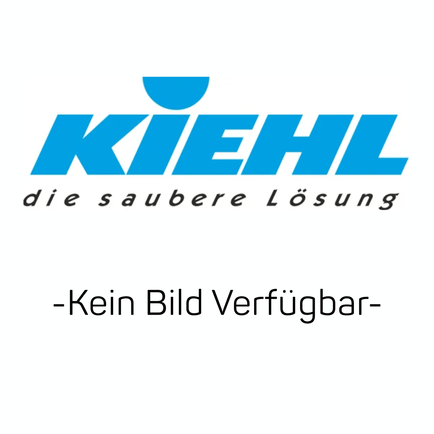 Le logo de Johannes Kiehl KG apparaît en bleu avec le slogan "la solution propre" en dessous. En dessous, il est écrit en noir "-Aucune image disponible-", c'est-à-dire qu'il n'y a pas d'image pour l'appareil de pulvérisation à pression Kiehl Pumas EPDM 5 L (pour produits alcalins) disponible.
