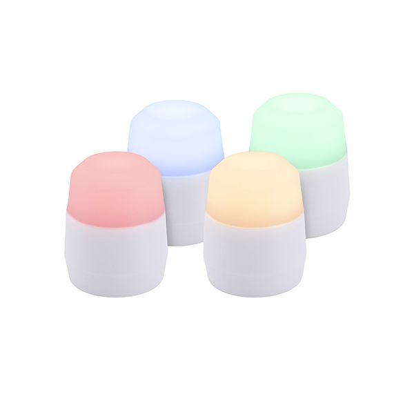 Papstar Securit® 4 LED-Teelichter Nachfüllpack Ø 4 cm · 5 cm "Amsterdam" Leuchtdauer 12-40h