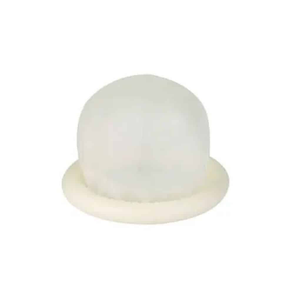 Sous le nom de produit Mediware Ultraschall-Schutzhüllen ohne Gleitmittel - ø 32 mm de Servoprax GmbH, un petit article blanc en forme de dôme avec une base circulaire plate est disponible, conçu pour le diamètre ø 32 mm et souvent utilisé comme accessoire pour les sondes rectales et vaginales.