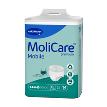 Article discontinué : Hartmann MoliCare® Premium Mobile, 5 gouttes, XL | Paquet (14 pièces)