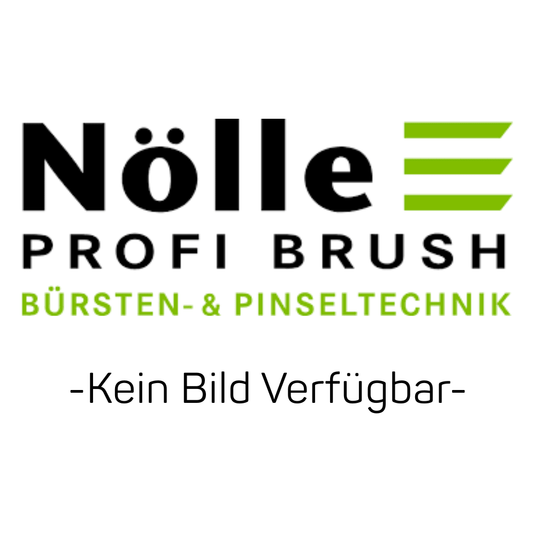 L'image montre le logo de Nölle Profi Brush Bürsten- & Pinseltechnik e.K., avec un lettrage vert et noir, ainsi que la mention « Aucune image disponible » pour le manche de pelle courbé 41 x 1 300 mm, en bois de frêne | 1 pièce.