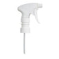 Une tête de pulvérisation en plastique blanc Abena Re-Seller GmbH GastroPower pour GP Twin (1999915026) avec un long tube plongeur est représentée devant un fond uni. Disponible en 1 paquet dans une boîte en carton.