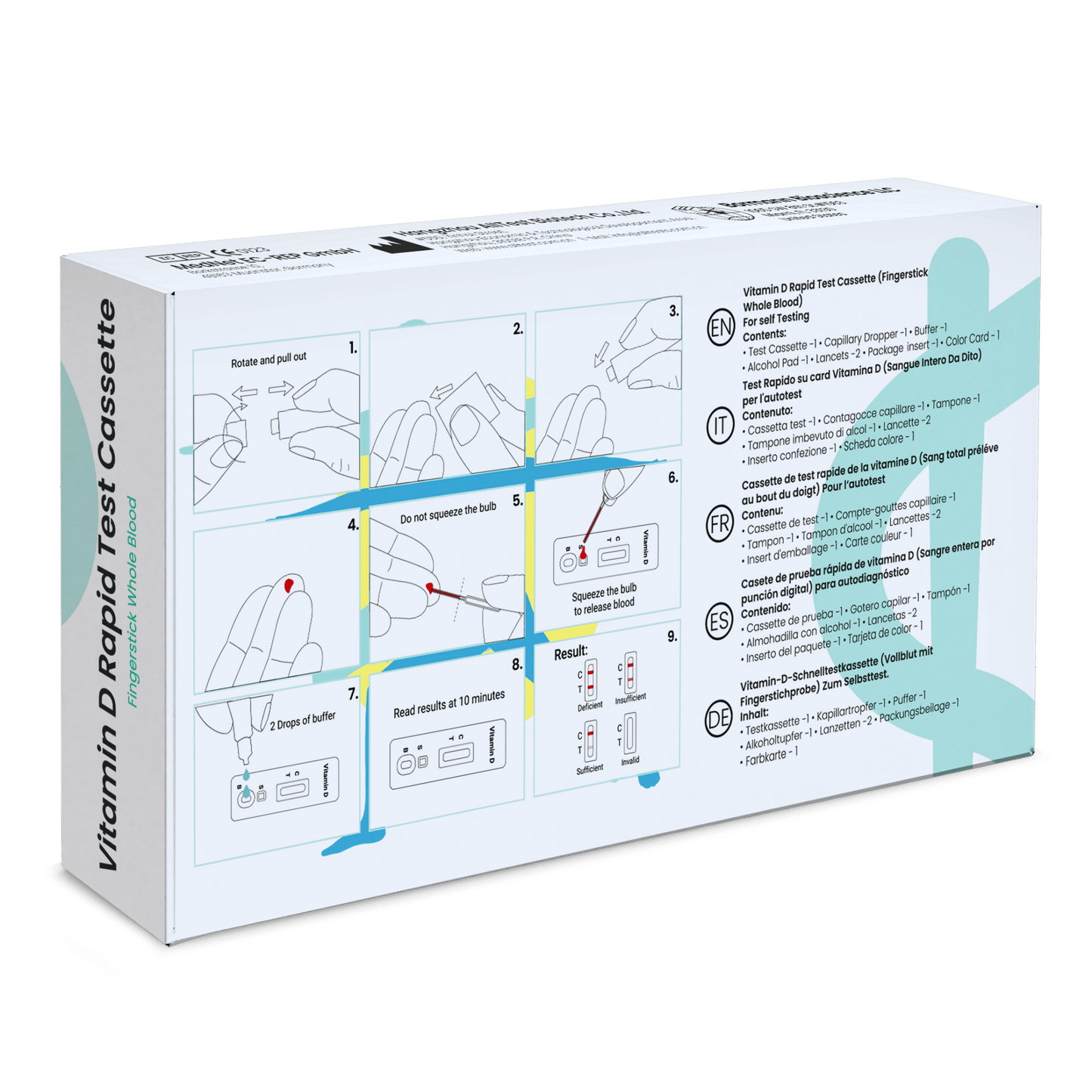Test Test Vitamin-D Test Kit Rapid Rapid Test rapide | 1 morceau