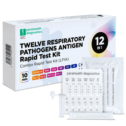 12in1 Schnelltest-Set zum Nachweis von Antigenen (COVID-19, Influenza A/B, Streptokokken, Legionellen und weitere)