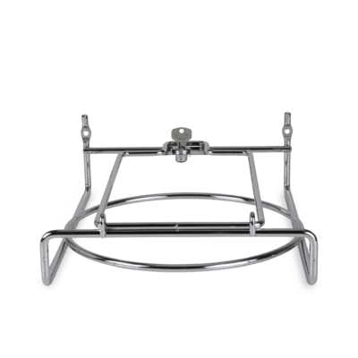 Le support Dr. Schumacher DESCO WIPES HALTERUNGEN KLEIN de Dr. Schumacher GmbH est une structure en fil métallique avec des supports verticaux, idéale pour le stockage hygiénique et le transport d'articles tels que des lingettes désinfectantes pour un accès facile en déplacement.