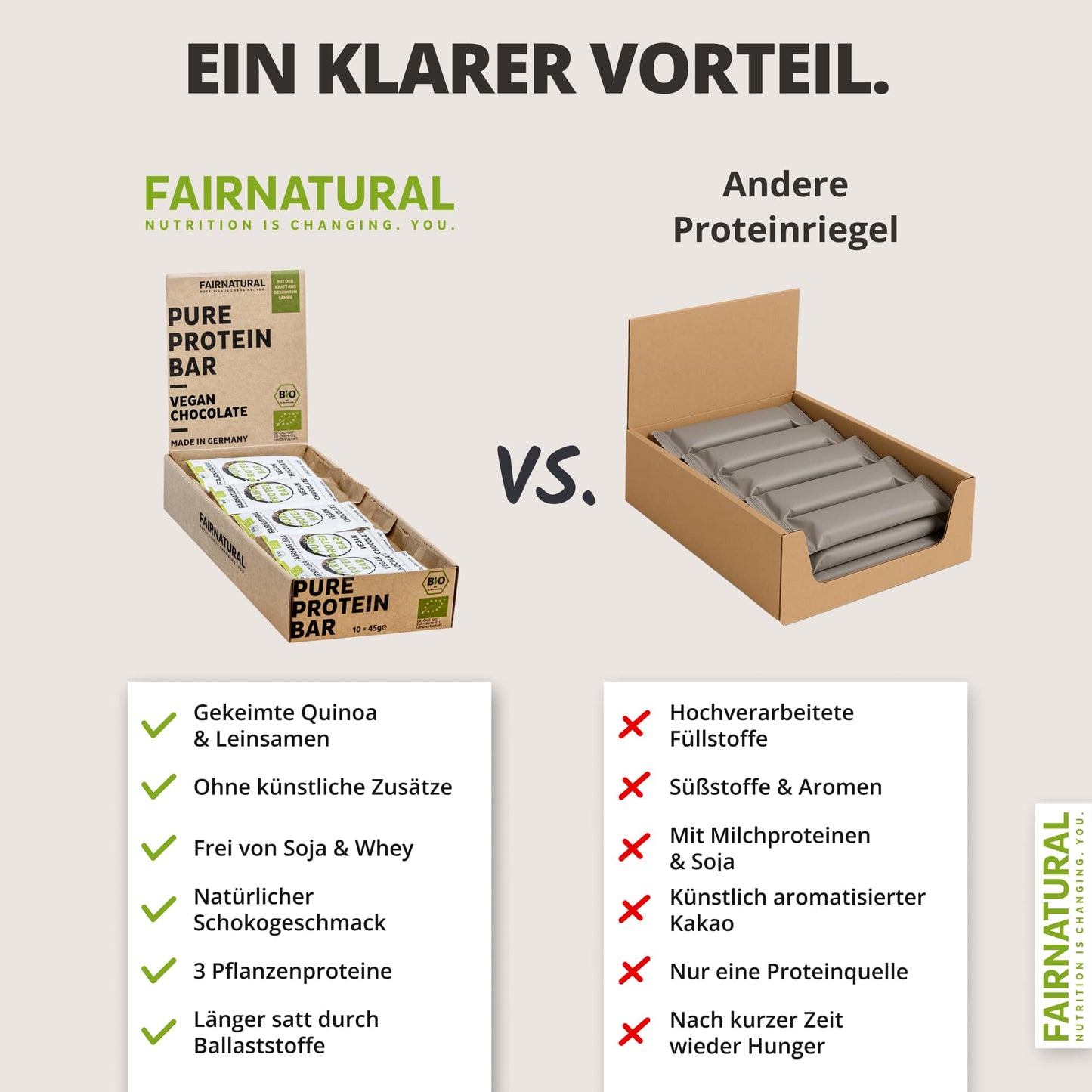 Barre protéinée bio chocolat vegan sans soja