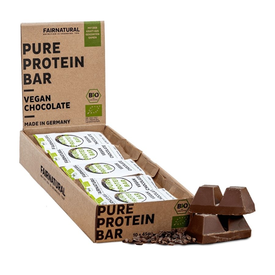 Barre protéinée bio chocolat vegan sans soja