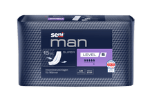 Protections urinaires Seni Man Super Level 5 | Paquet (15 pièces)