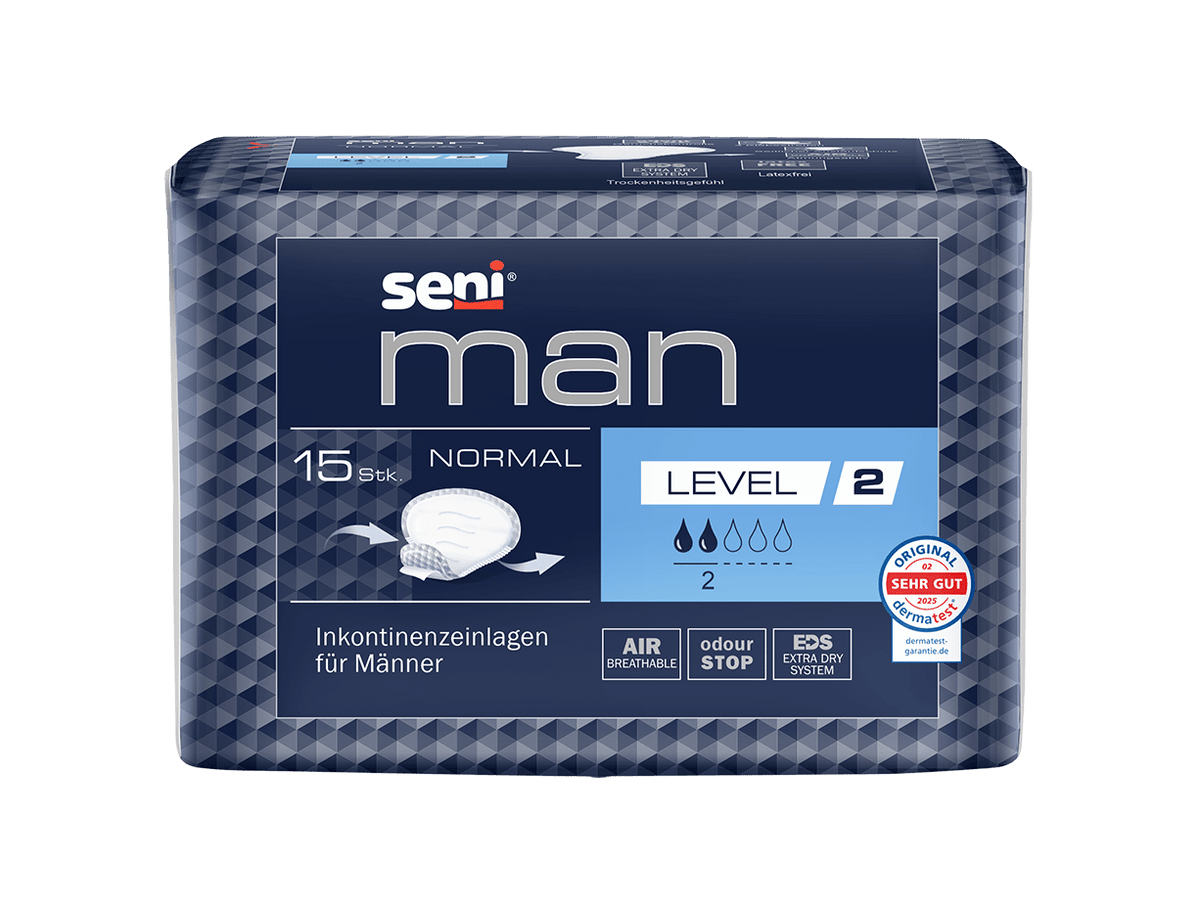Protections urinaires Seni Man Normal pour hommes | Paquet (15 pièces)