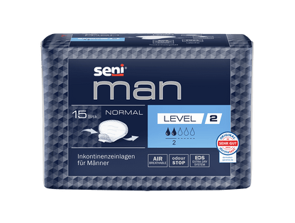 Protections urinaires Seni Man Normal pour hommes | Paquet (15 pièces)