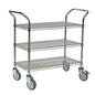 Le chariot polyvalent Novocal "Silverline" est un chariot en acier de précision, nickelé et chromé, avec plusieurs niveaux pour un transport efficace des objets. L'emballage contient 1 pièce.