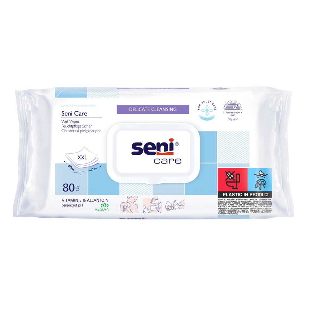 Seni Care Feuchttücher Soft | Packung (80 Stück)