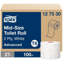 Tork Midi Toilettenpapier Weiß | Karton (27 Packungen)