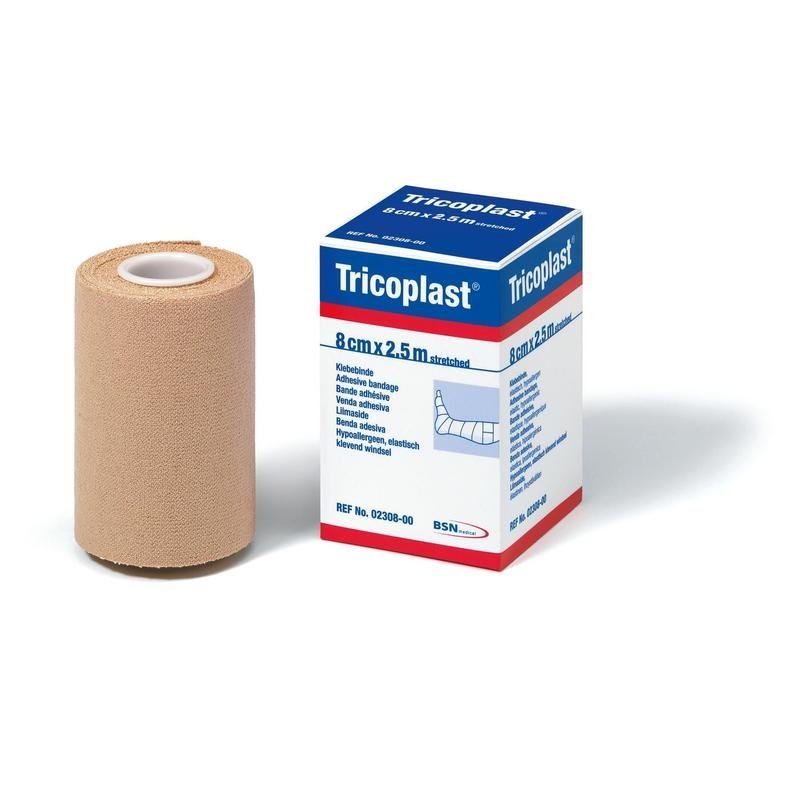 Tricoplast, bandes adhésives élastiques dans le sens longitudinal et transversal, paquet de 12 bandes