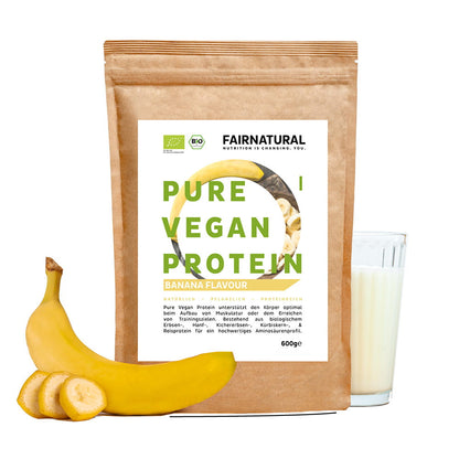 Banane en poudre protéinée vegan bio sans soja