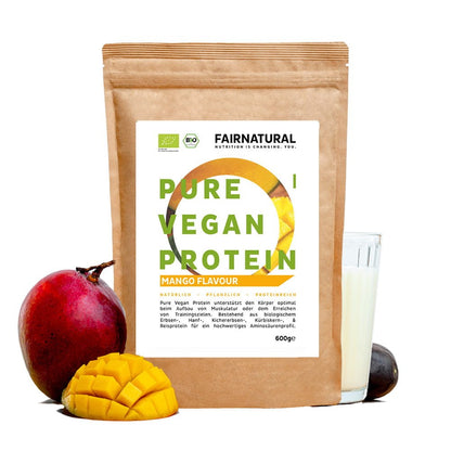 Poudre de protéines végétaliennes bio mangue sans soja