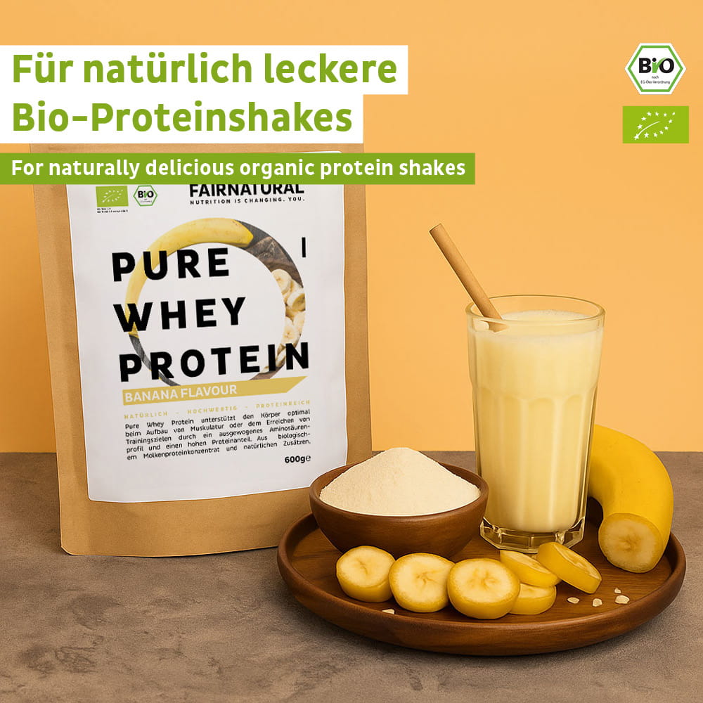Bio Whey Protein Pulver Banane