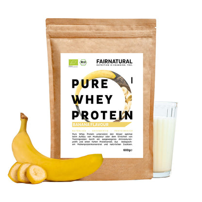 Bio Whey Protein Pulver Banane