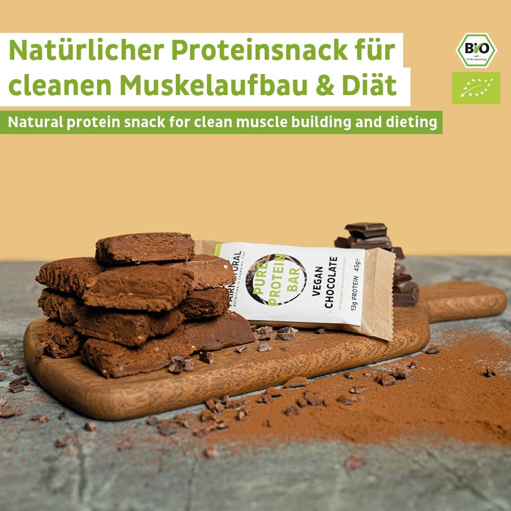 Barre protéinée bio chocolat vegan sans soja