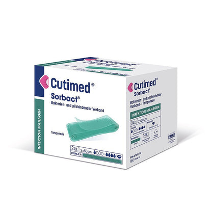 Cutimed Sorbact, compresse, pansement antimicrobien, stérile