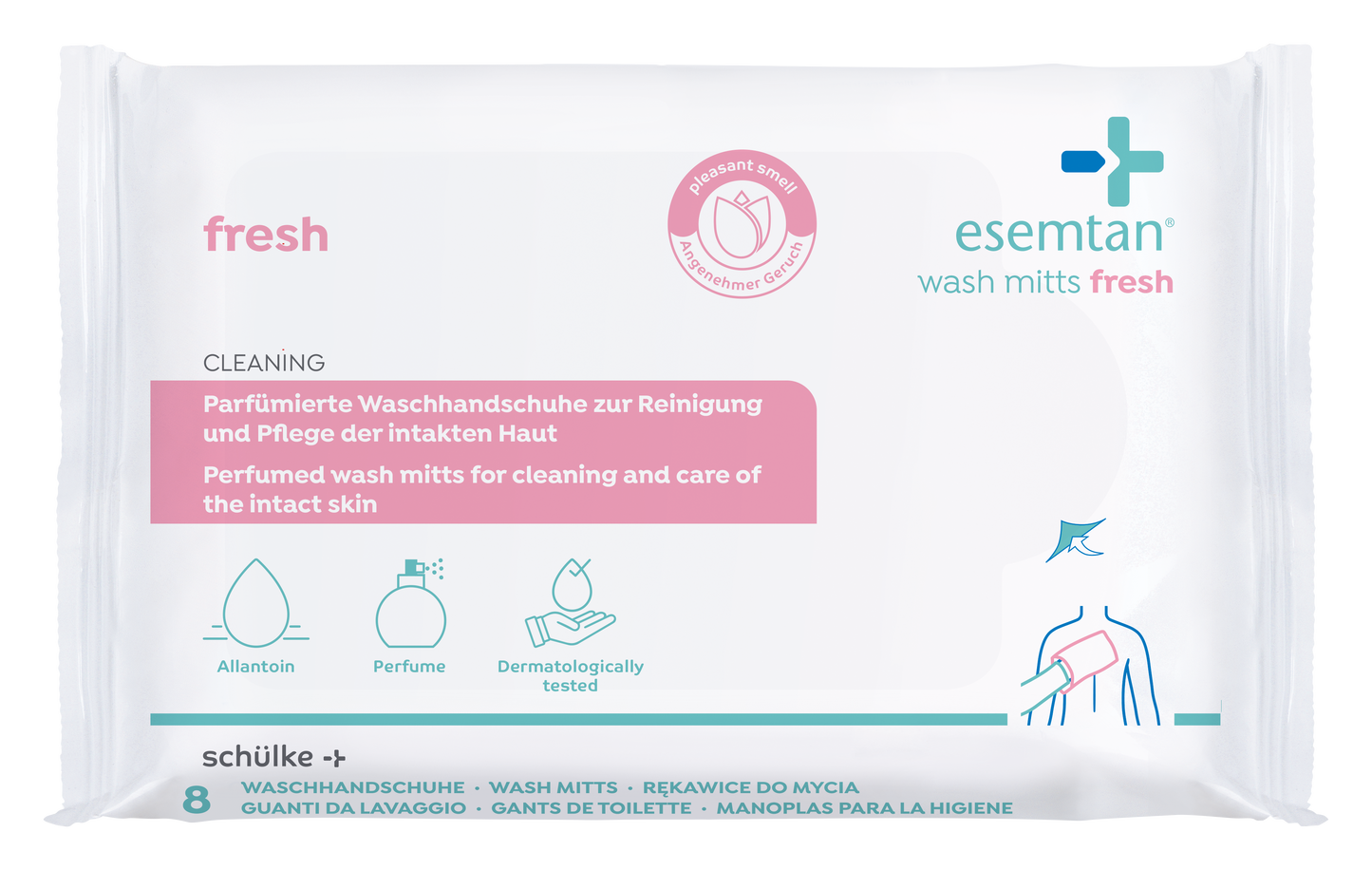 esemtan wash mitts fresh 8 ST SP | Packung (8 Stück)