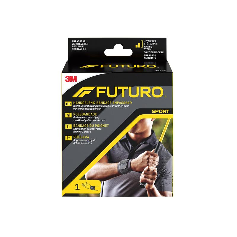 FUTURO™ Handgelenk-Bandage anpassbar 46378,Verstellbar SPORT (14.0 - 24.1 cm) | Packung (1 Stück)