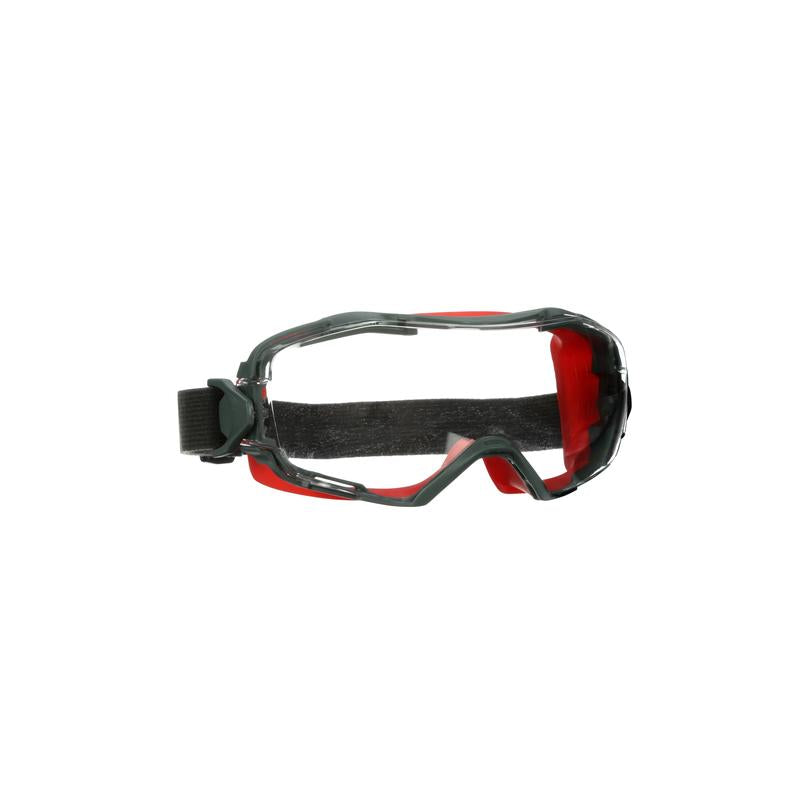3M™ GoggleGear™ 6000 Vollsicht-Schutzbrille, roter Rahmen, Scotchgard™ Anti-Fog-/Antikratz-Beschichtung (K&N), transparente Scheibe, GG6001SGAF-RED-EU, 10 pro Packung | Packung (1 Stück)