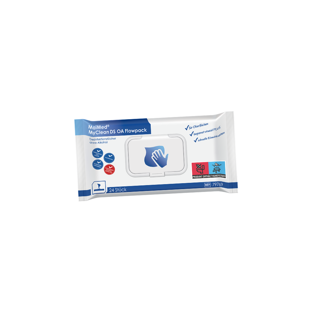 MaiMed MyClean DS OA Flowpack, 24 Blatt, 14x18cm | Packung (24 Blätter)