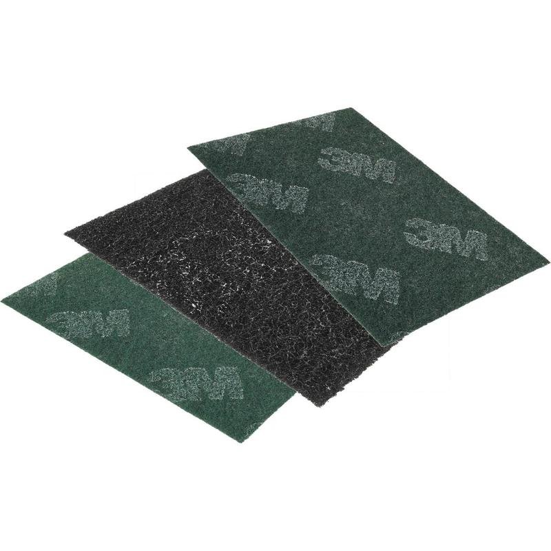 Scotch-Brite™ Handpad CF-HP 7446, grau, 152 mm x 228 mm, S MED | Packung (20 Stück)