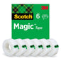 Ruban invisible Scotch® Magic™ 8-1933-6/5S, 19 mm x 33 m, 6 rouleaux/paquet | Paquet (6 rouleaux)
