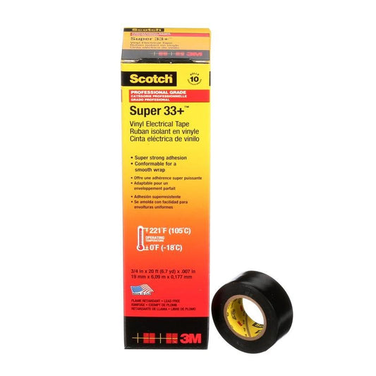 3M™ Scotch® Super 33+ Elektro-Isolierband Schwarz